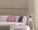 I Have Found Quotes Wall Decal Love Vinyl Art Stickers